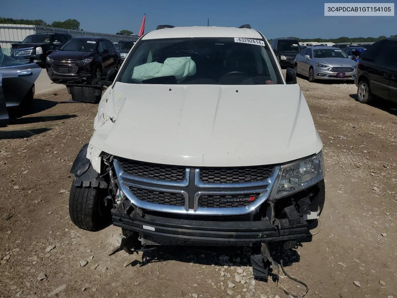 2016 Dodge Journey Se VIN: 3C4PDCAB1GT154105 Lot: 63292614