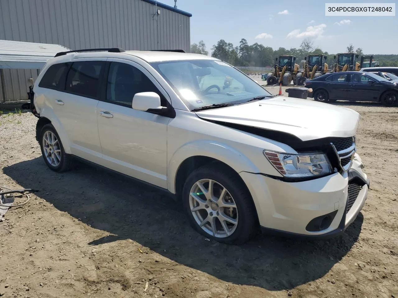 2016 Dodge Journey Sxt VIN: 3C4PDCBGXGT248042 Lot: 63525054