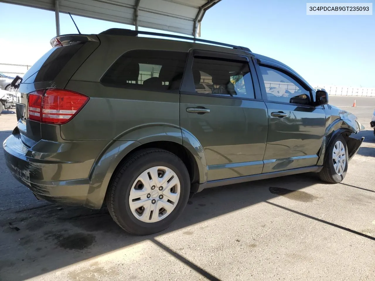 2016 Dodge Journey Se VIN: 3C4PDCAB9GT235093 Lot: 64280924