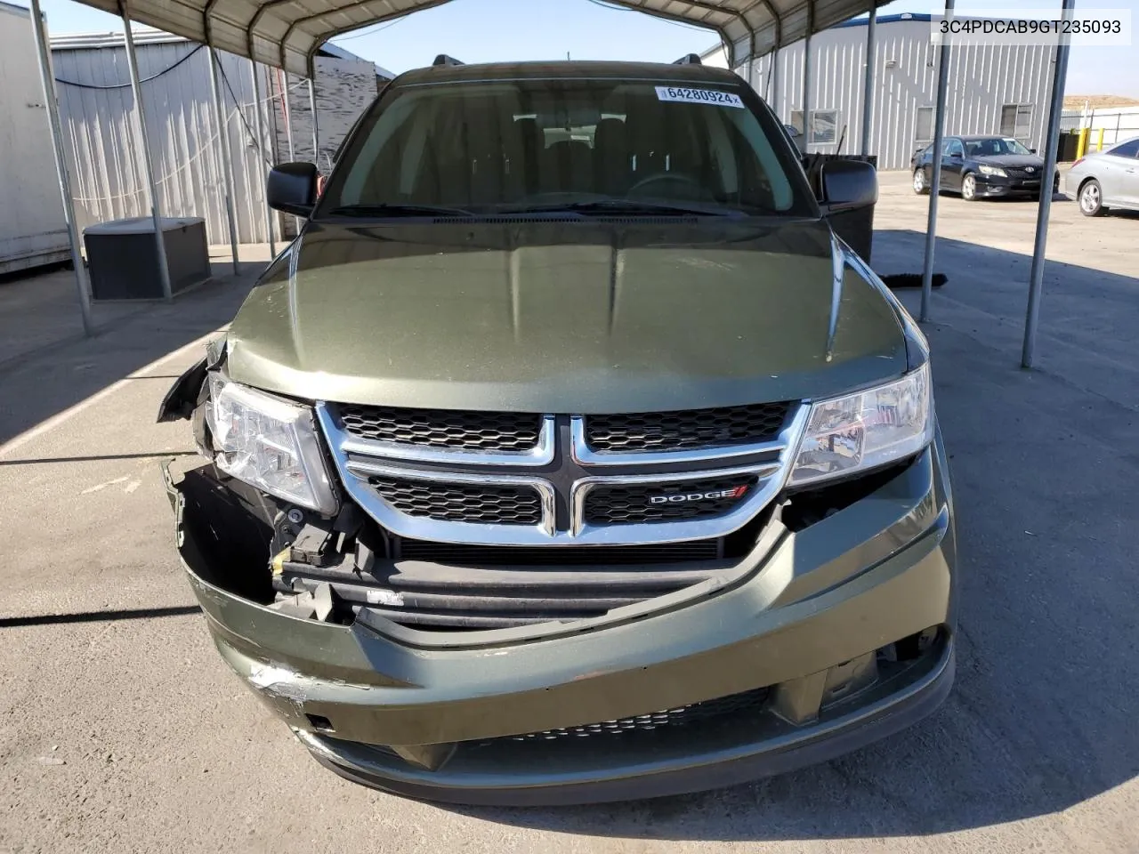 2016 Dodge Journey Se VIN: 3C4PDCAB9GT235093 Lot: 64280924