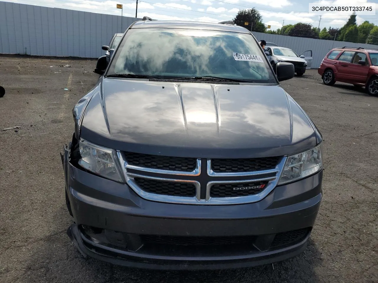 2016 Dodge Journey Se VIN: 3C4PDCAB5GT233745 Lot: 65175444