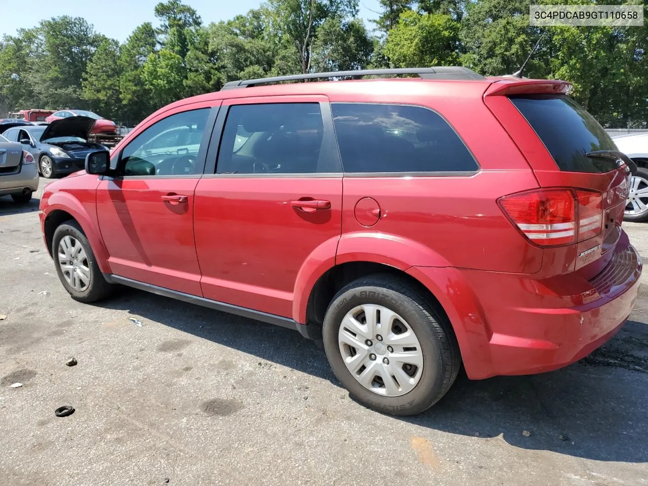 2016 Dodge Journey Se VIN: 3C4PDCAB9GT110658 Lot: 66422434