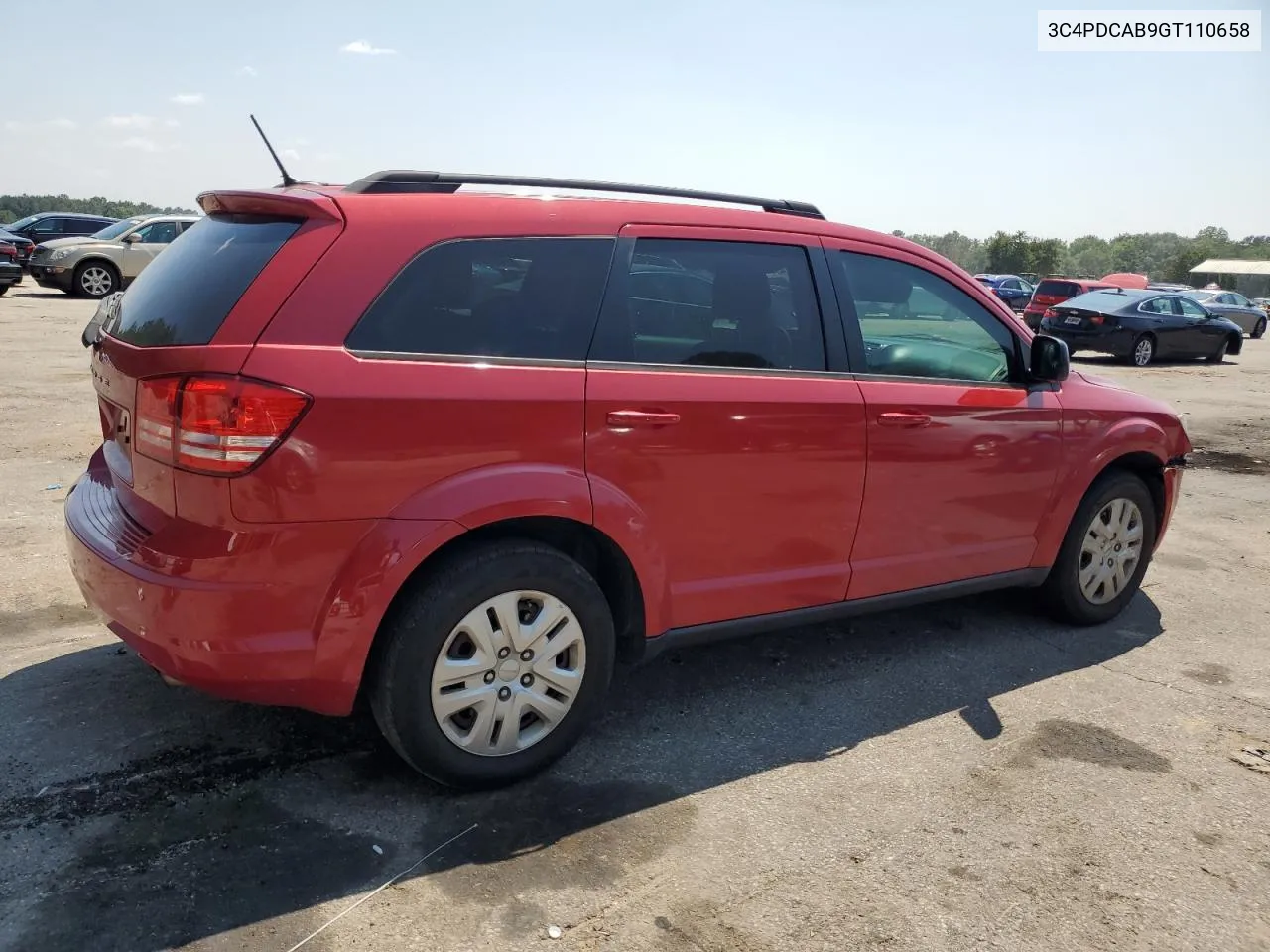 2016 Dodge Journey Se VIN: 3C4PDCAB9GT110658 Lot: 66422434