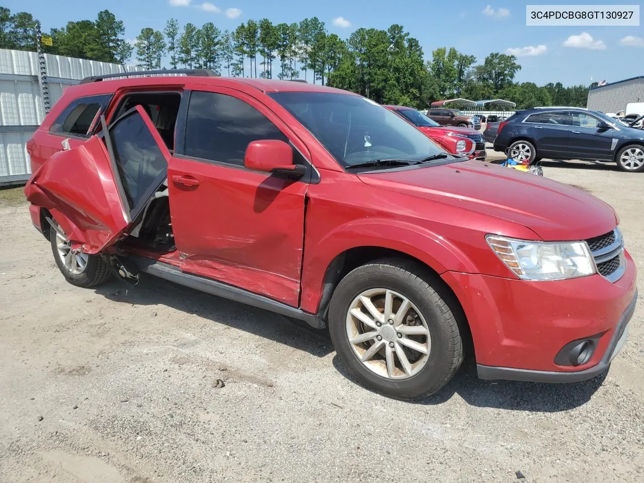 2016 Dodge Journey Sxt VIN: 3C4PDCBG8GT130927 Lot: 67121754