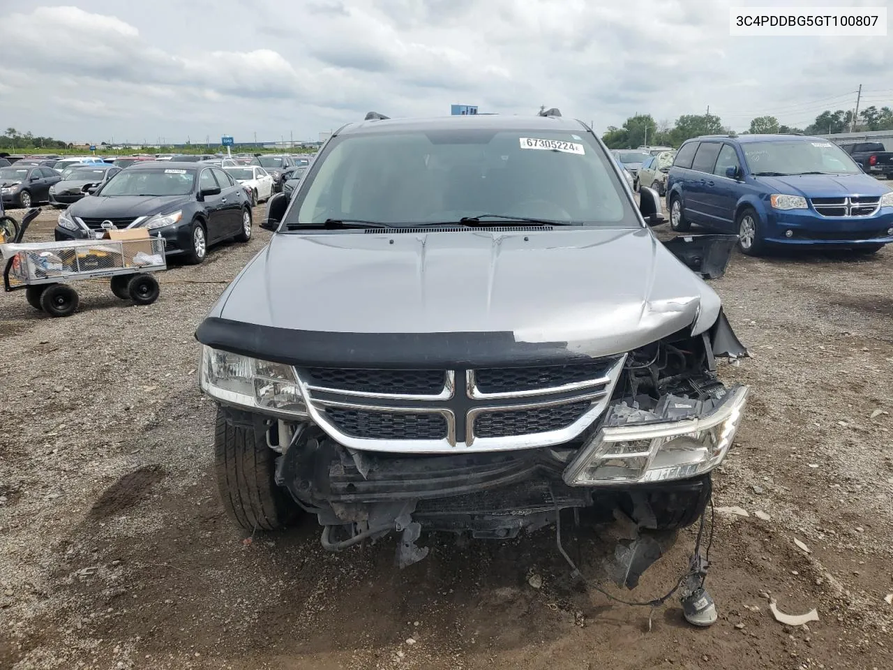 2016 Dodge Journey Sxt VIN: 3C4PDDBG5GT100807 Lot: 67305224