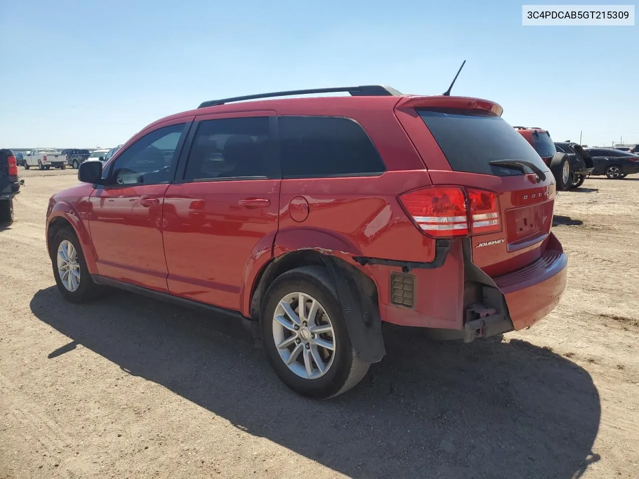 2016 Dodge Journey Se VIN: 3C4PDCAB5GT215309 Lot: 67471414