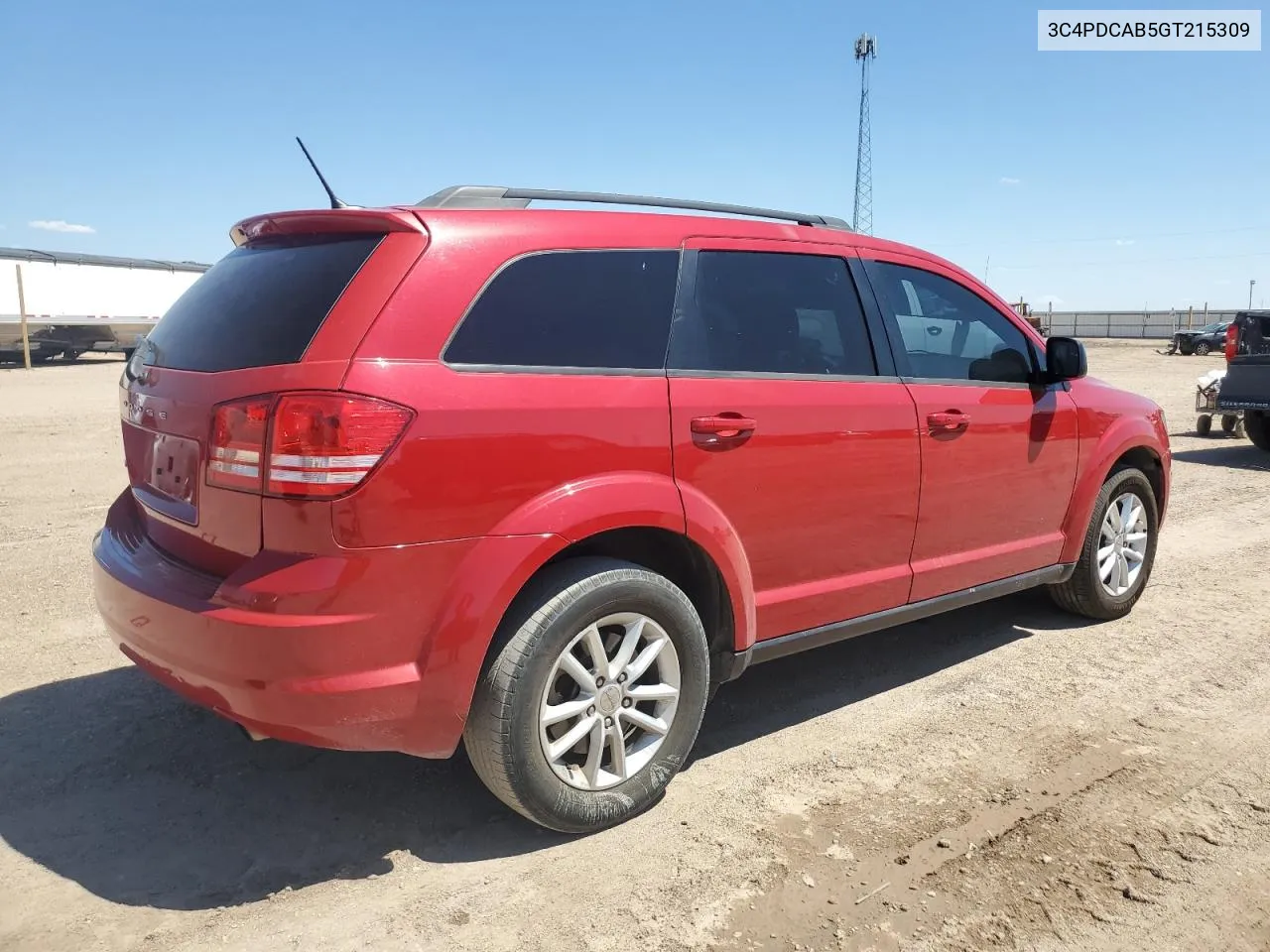 2016 Dodge Journey Se VIN: 3C4PDCAB5GT215309 Lot: 67471414