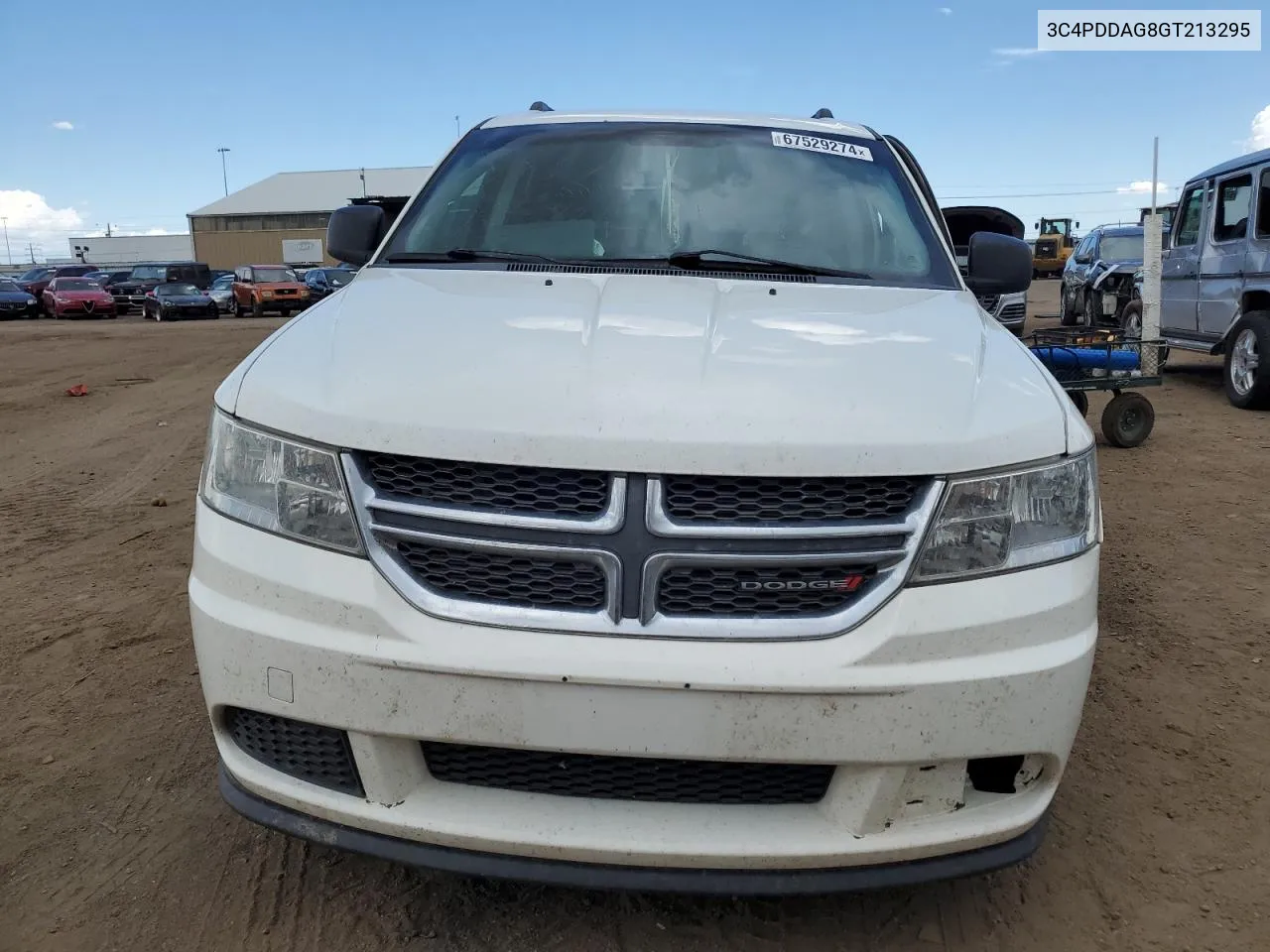 2016 Dodge Journey Se VIN: 3C4PDDAG8GT213295 Lot: 67529274