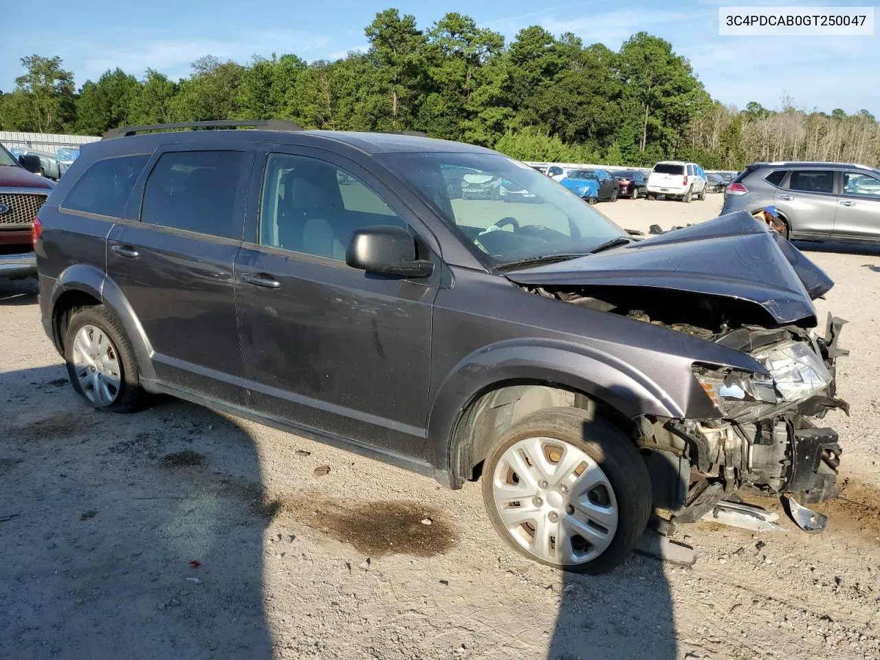 2016 Dodge Journey Se VIN: 3C4PDCAB0GT250047 Lot: 67592544