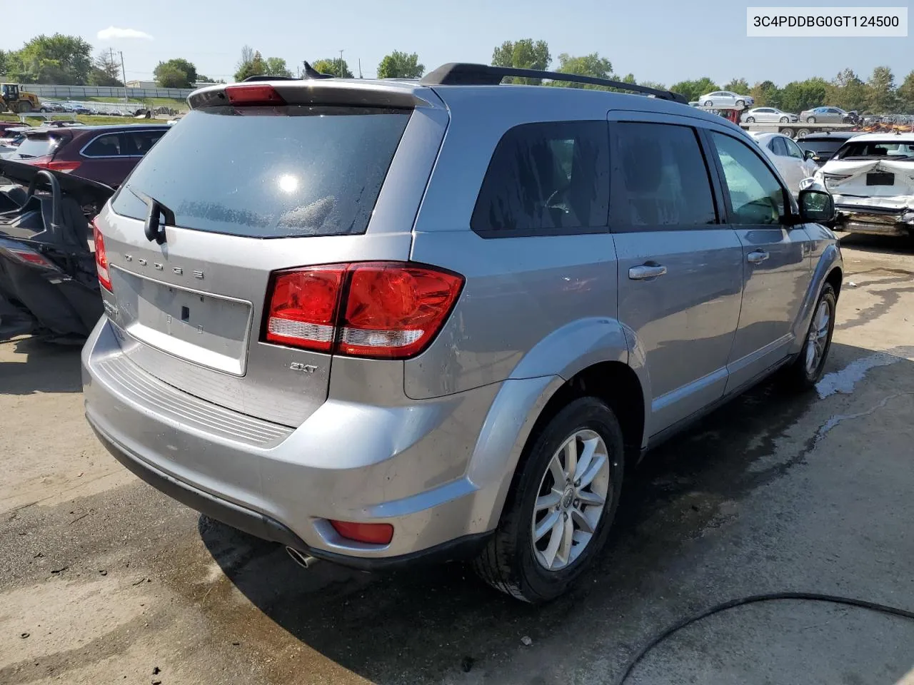 2016 Dodge Journey Sxt VIN: 3C4PDDBG0GT124500 Lot: 67593594