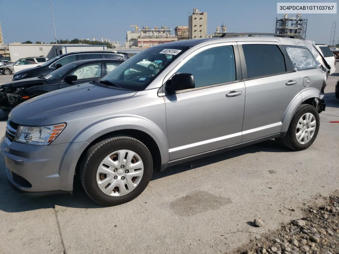 2016 Dodge Journey Se VIN: 3C4PDCAB1GT103767 Lot: 68284104