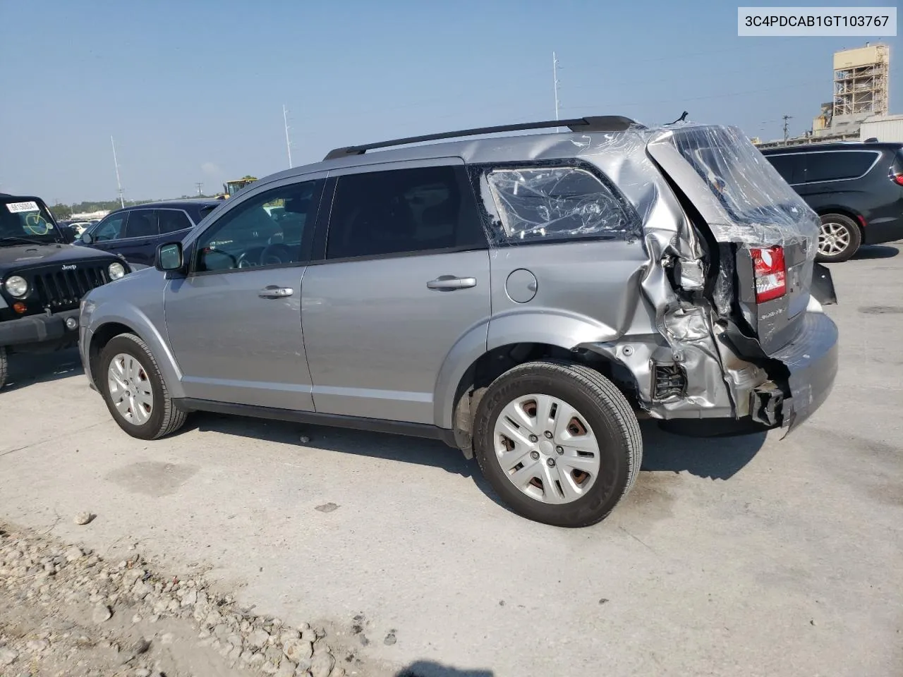 2016 Dodge Journey Se VIN: 3C4PDCAB1GT103767 Lot: 68284104