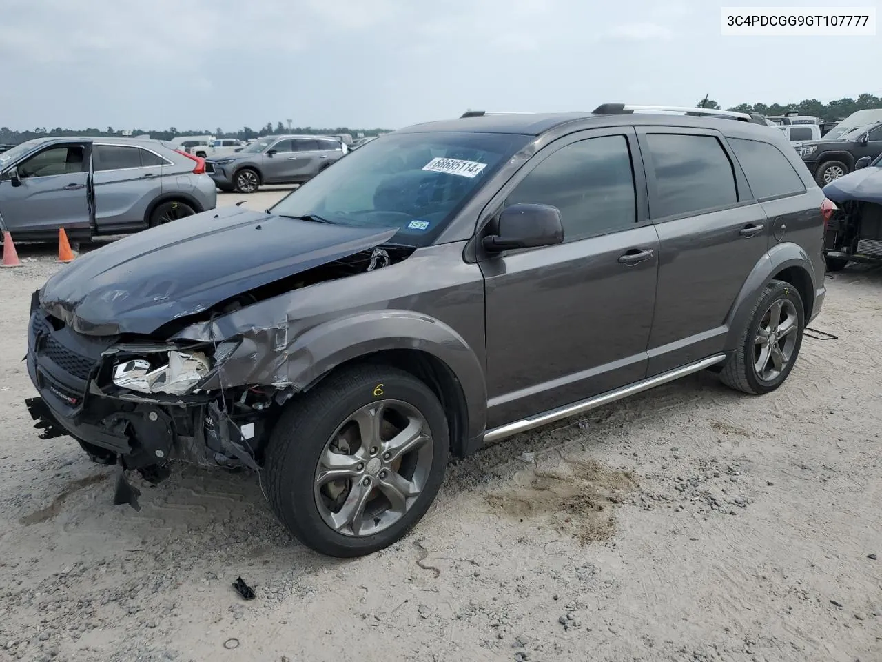 2016 Dodge Journey Crossroad VIN: 3C4PDCGG9GT107777 Lot: 68685114