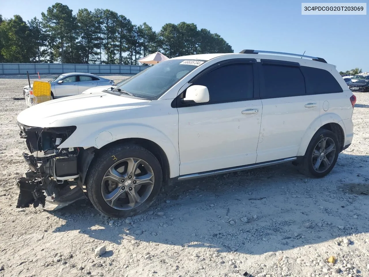 2016 Dodge Journey Crossroad VIN: 3C4PDCGG2GT203069 Lot: 68835734