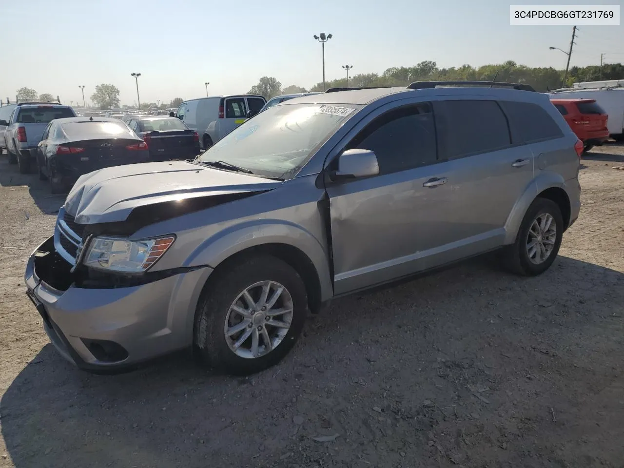 2016 Dodge Journey Sxt VIN: 3C4PDCBG6GT231769 Lot: 68895574