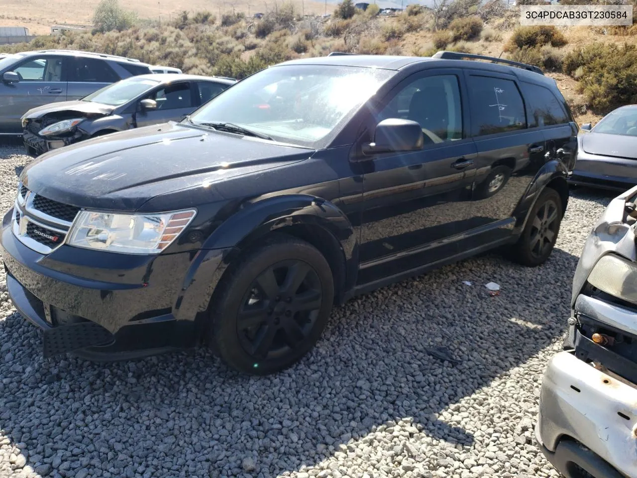 2016 Dodge Journey Se VIN: 3C4PDCAB3GT230584 Lot: 69264564