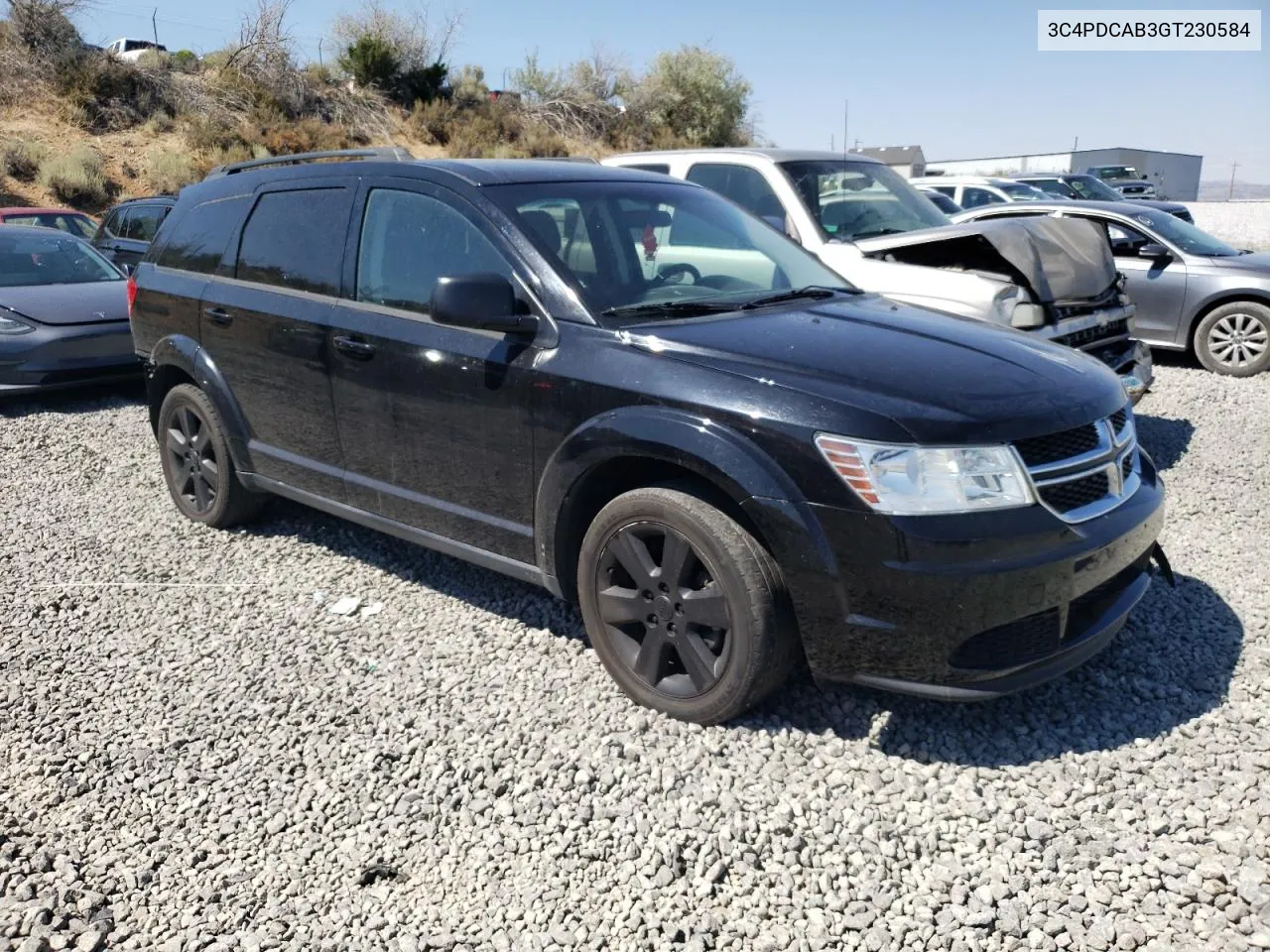 2016 Dodge Journey Se VIN: 3C4PDCAB3GT230584 Lot: 69264564