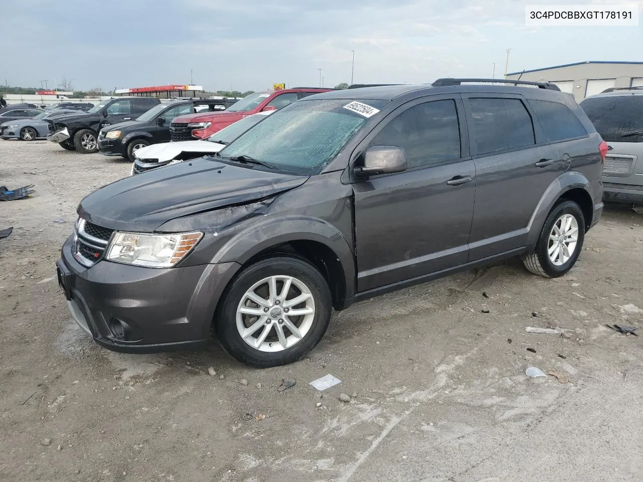 2016 Dodge Journey Sxt VIN: 3C4PDCBBXGT178191 Lot: 69522504