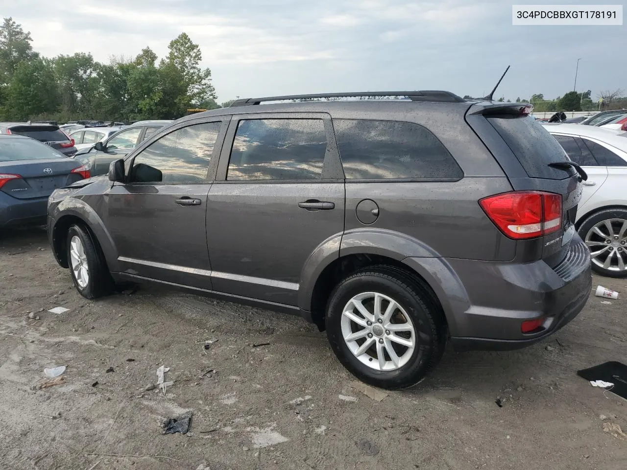 2016 Dodge Journey Sxt VIN: 3C4PDCBBXGT178191 Lot: 69522504