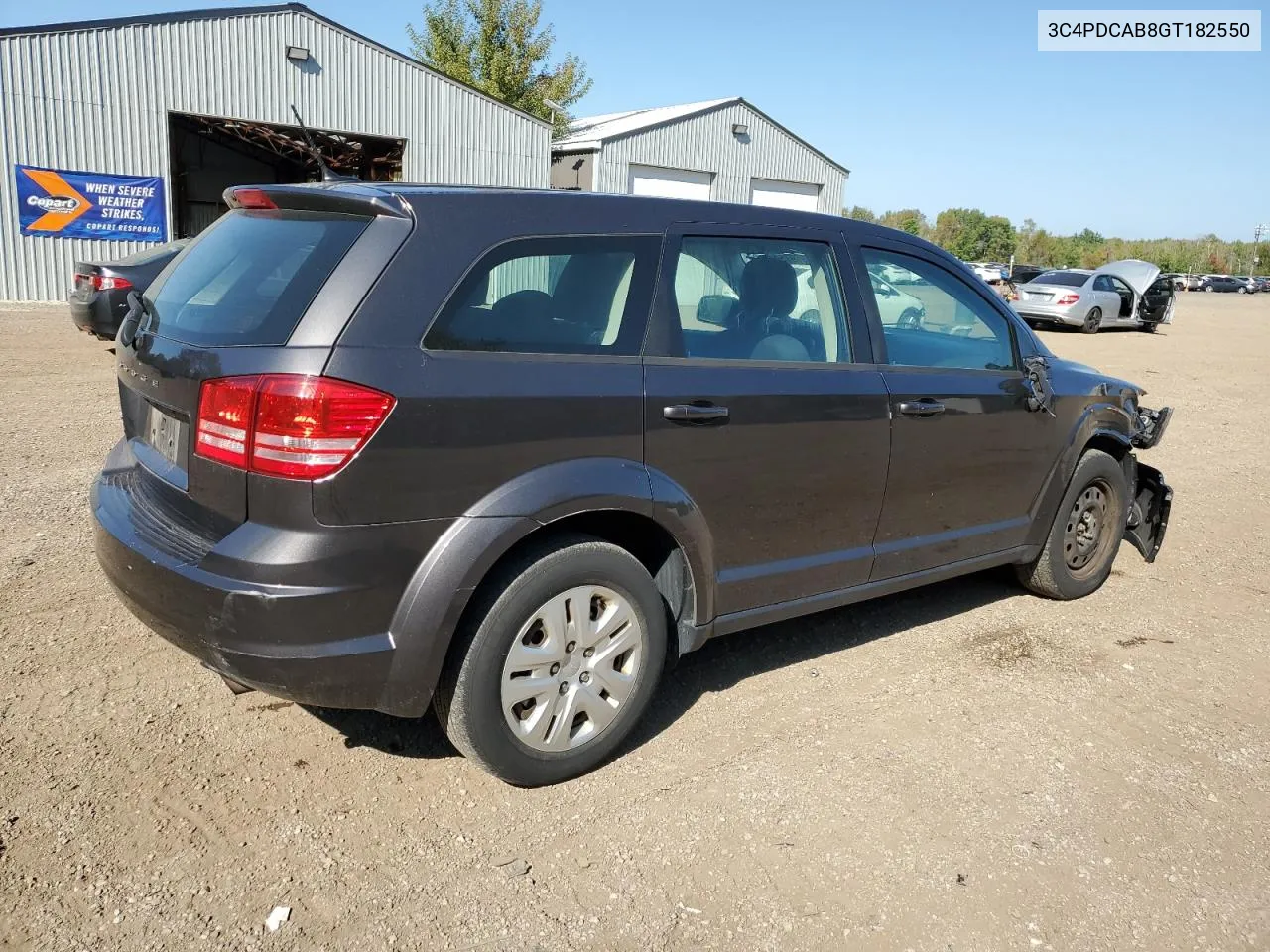 2016 Dodge Journey Se VIN: 3C4PDCAB8GT182550 Lot: 69697544