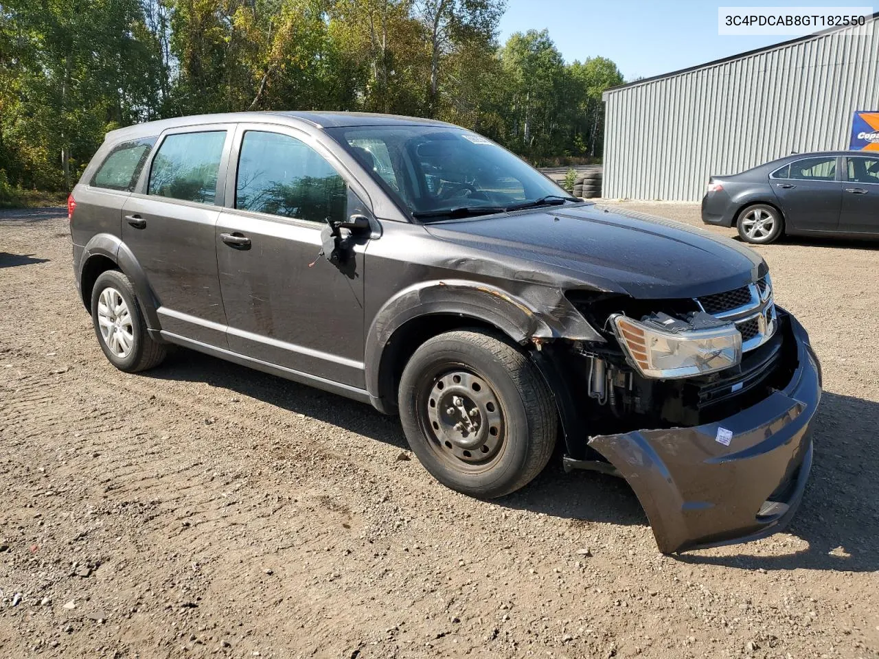 2016 Dodge Journey Se VIN: 3C4PDCAB8GT182550 Lot: 69697544