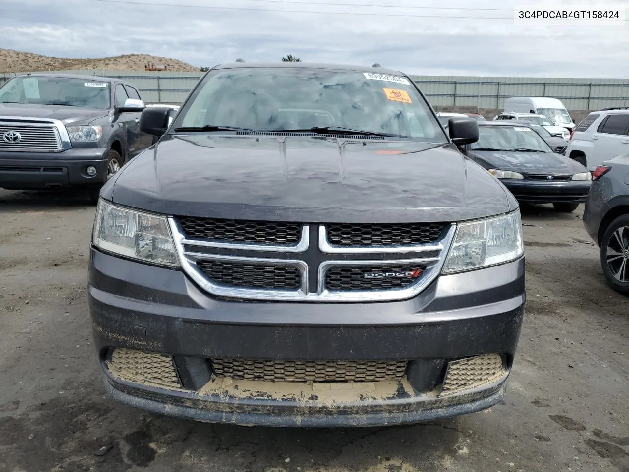 2016 Dodge Journey Se VIN: 3C4PDCAB4GT158424 Lot: 69952504