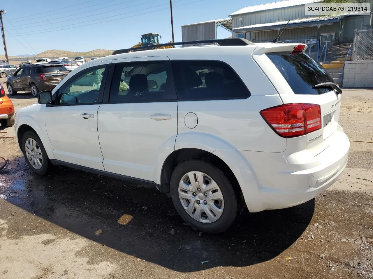 2016 Dodge Journey Se VIN: 3C4PDCAB7GT219314 Lot: 69991394