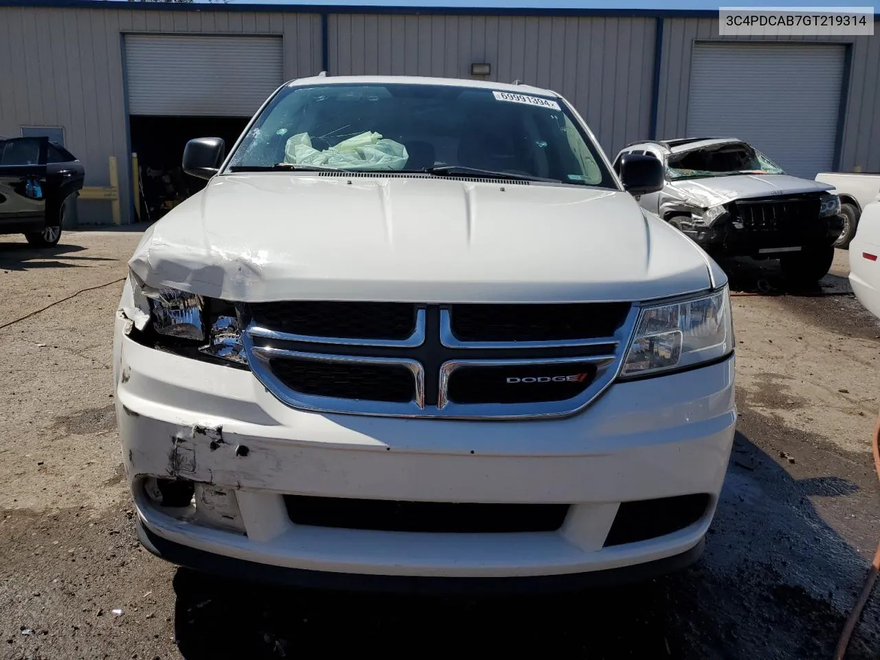 2016 Dodge Journey Se VIN: 3C4PDCAB7GT219314 Lot: 69991394