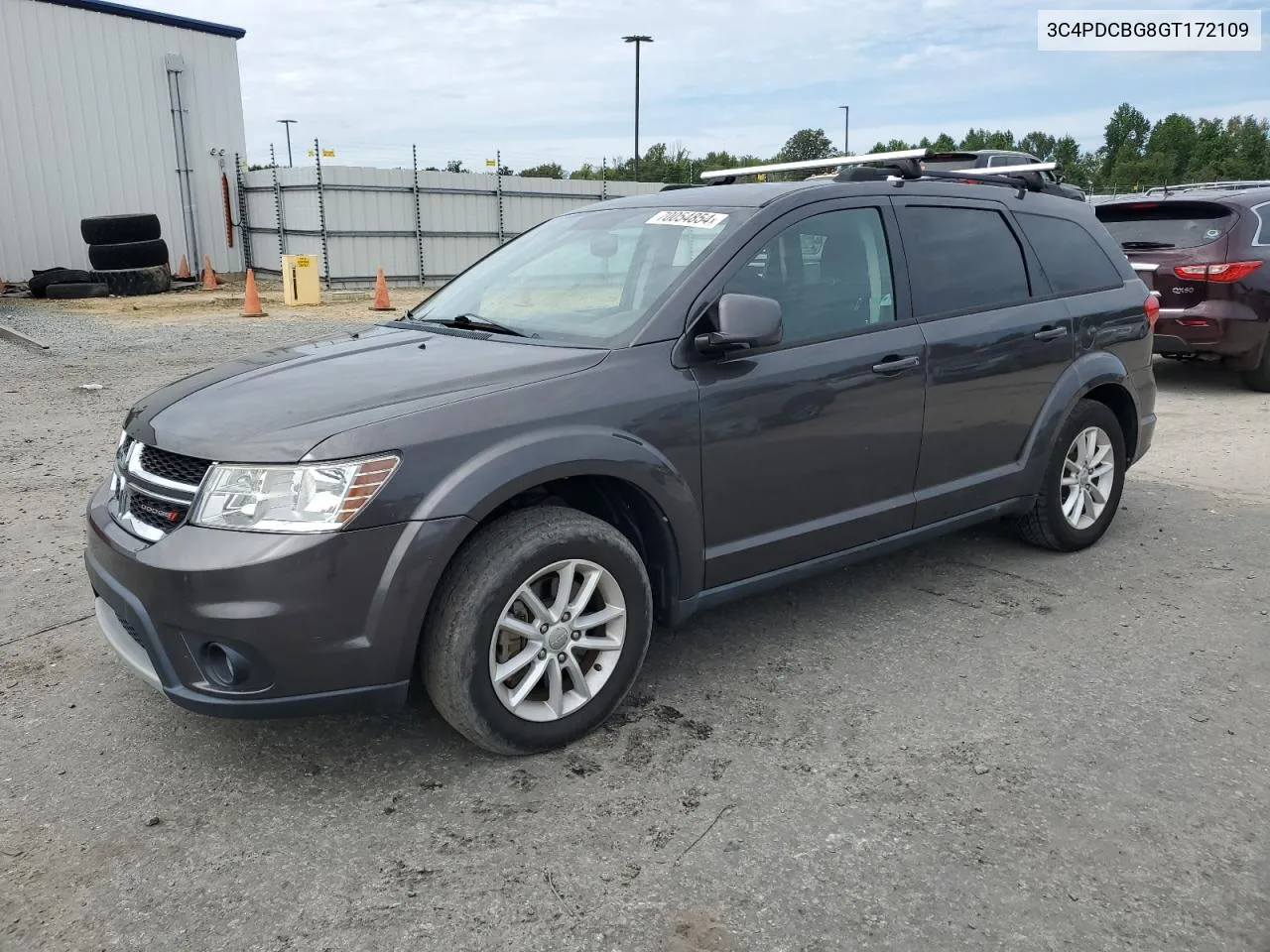 2016 Dodge Journey Sxt VIN: 3C4PDCBG8GT172109 Lot: 70054854