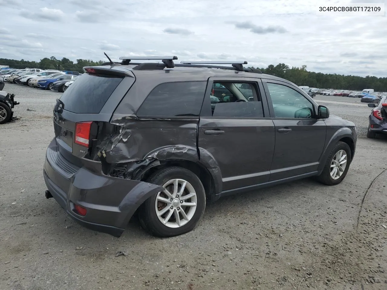 2016 Dodge Journey Sxt VIN: 3C4PDCBG8GT172109 Lot: 70054854