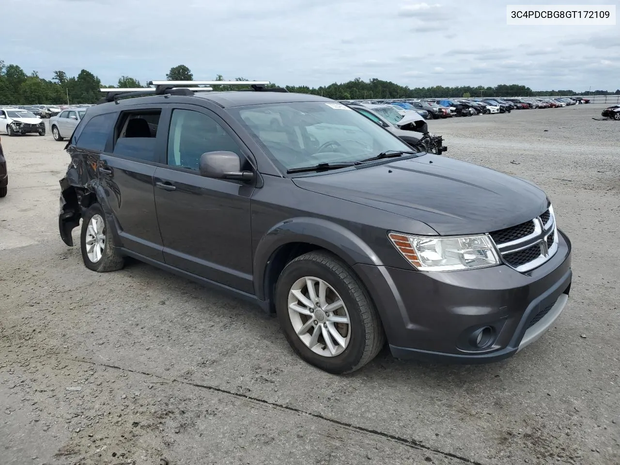 2016 Dodge Journey Sxt VIN: 3C4PDCBG8GT172109 Lot: 70054854