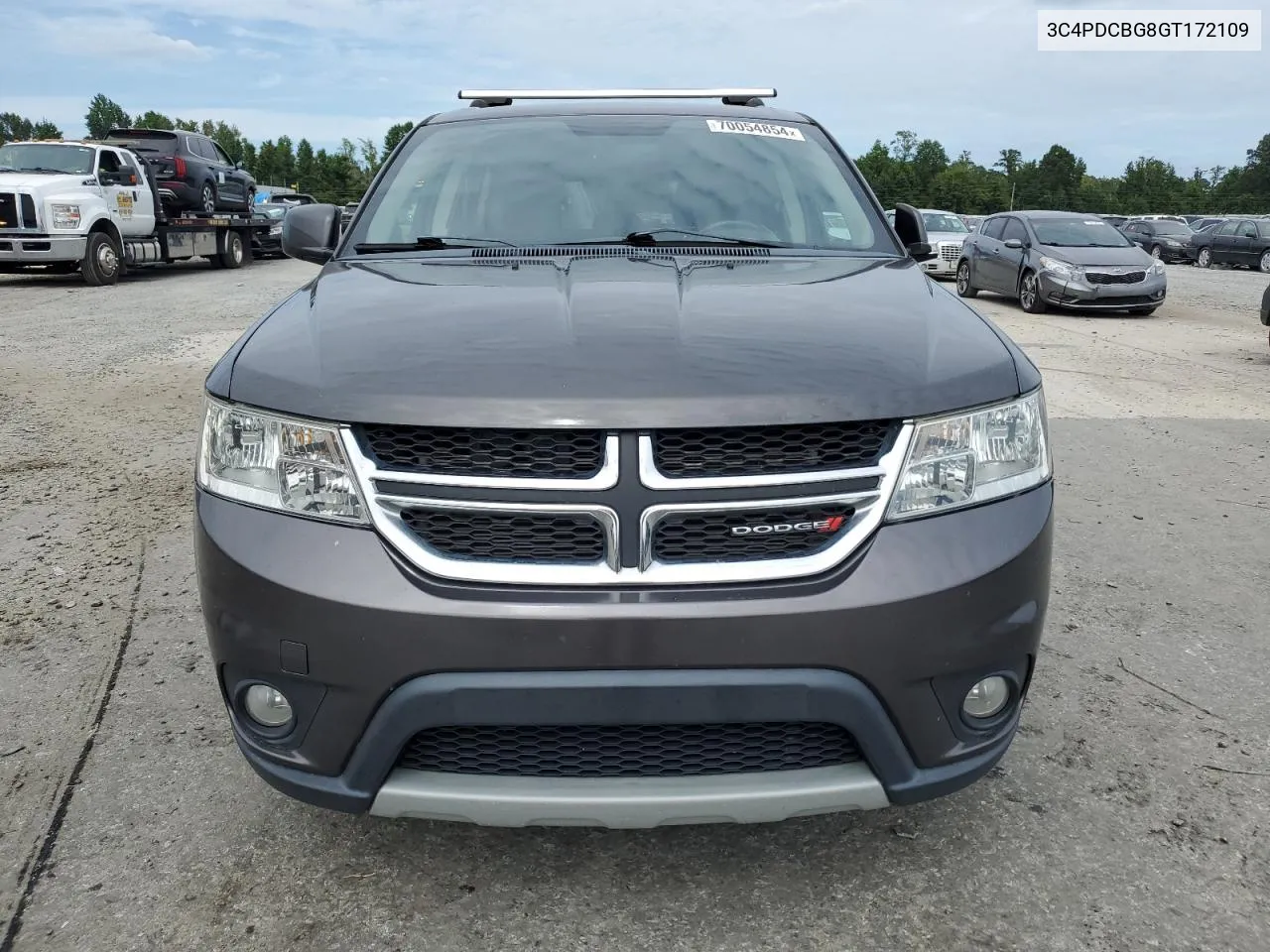 2016 Dodge Journey Sxt VIN: 3C4PDCBG8GT172109 Lot: 70054854