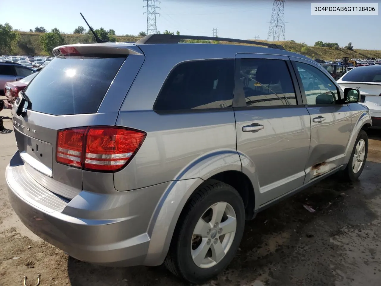 2016 Dodge Journey Se VIN: 3C4PDCAB6GT128406 Lot: 70225944