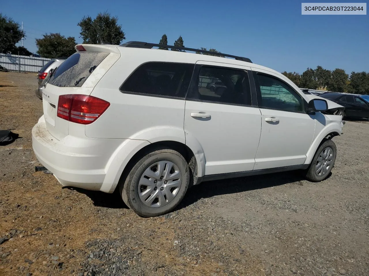 2016 Dodge Journey Se VIN: 3C4PDCAB2GT223044 Lot: 70334044