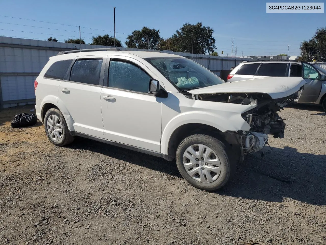 2016 Dodge Journey Se VIN: 3C4PDCAB2GT223044 Lot: 70334044