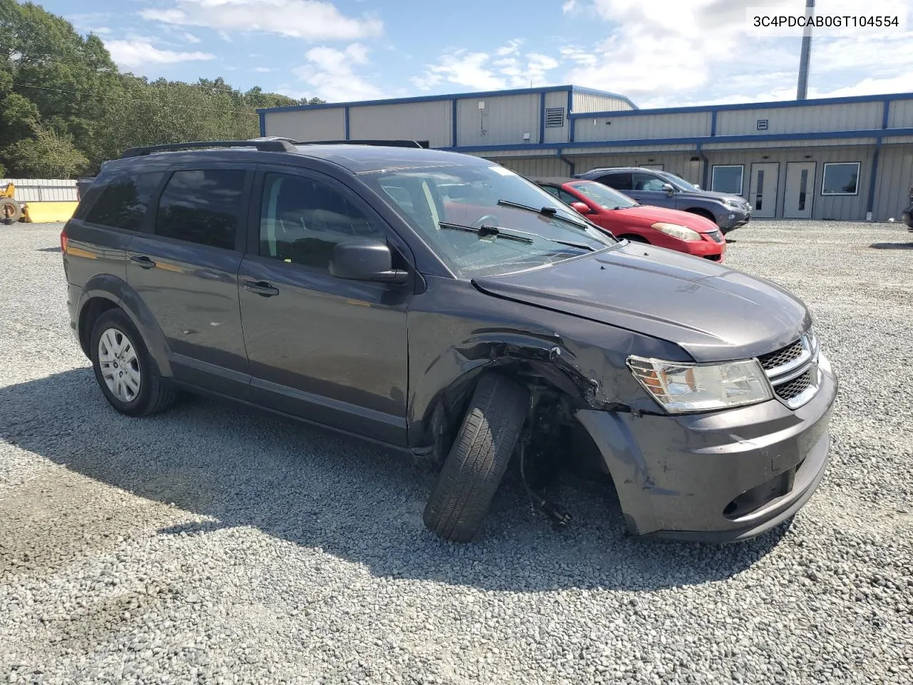 2016 Dodge Journey Se VIN: 3C4PDCAB0GT104554 Lot: 70412854