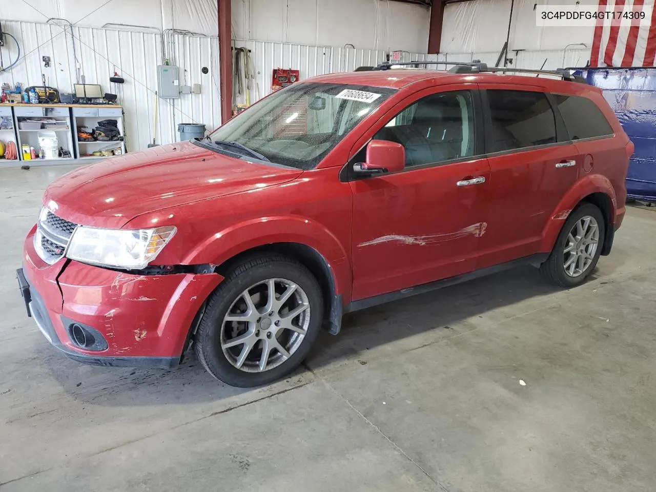 2016 Dodge Journey R/T VIN: 3C4PDDFG4GT174309 Lot: 70608654