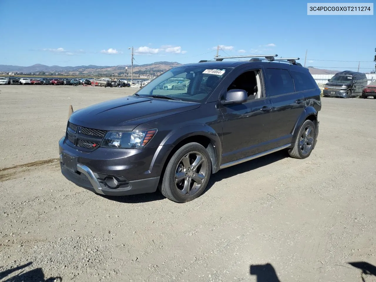 2016 Dodge Journey Crossroad VIN: 3C4PDCGGXGT211274 Lot: 71018864