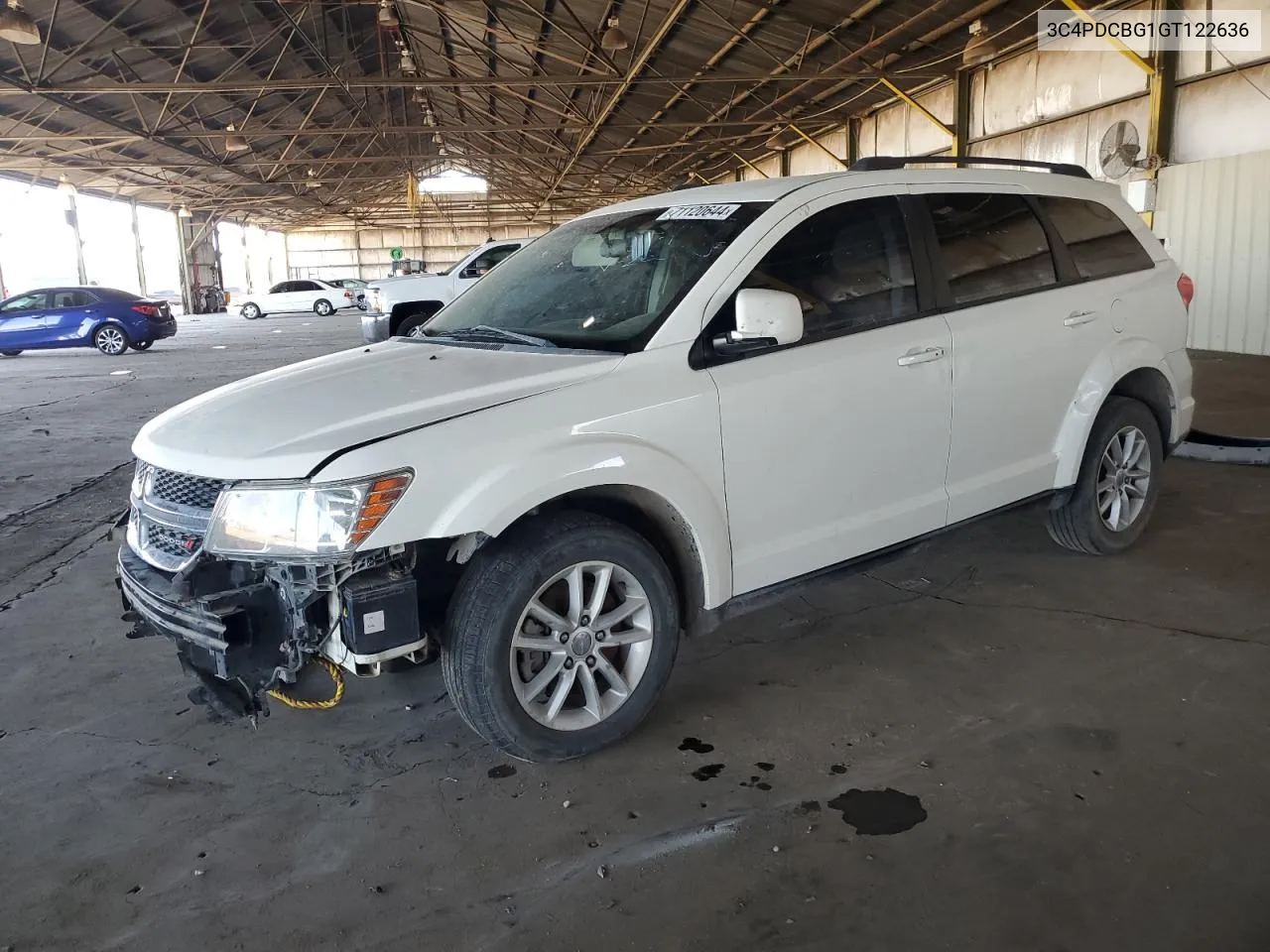 2016 Dodge Journey Sxt VIN: 3C4PDCBG1GT122636 Lot: 71120644