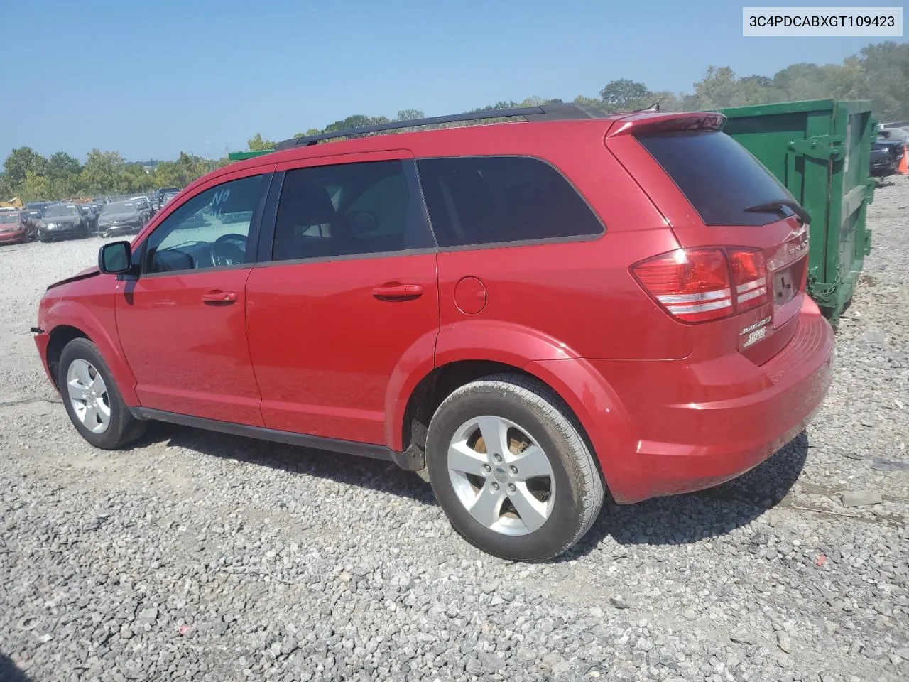 2016 Dodge Journey Se VIN: 3C4PDCABXGT109423 Lot: 71244204