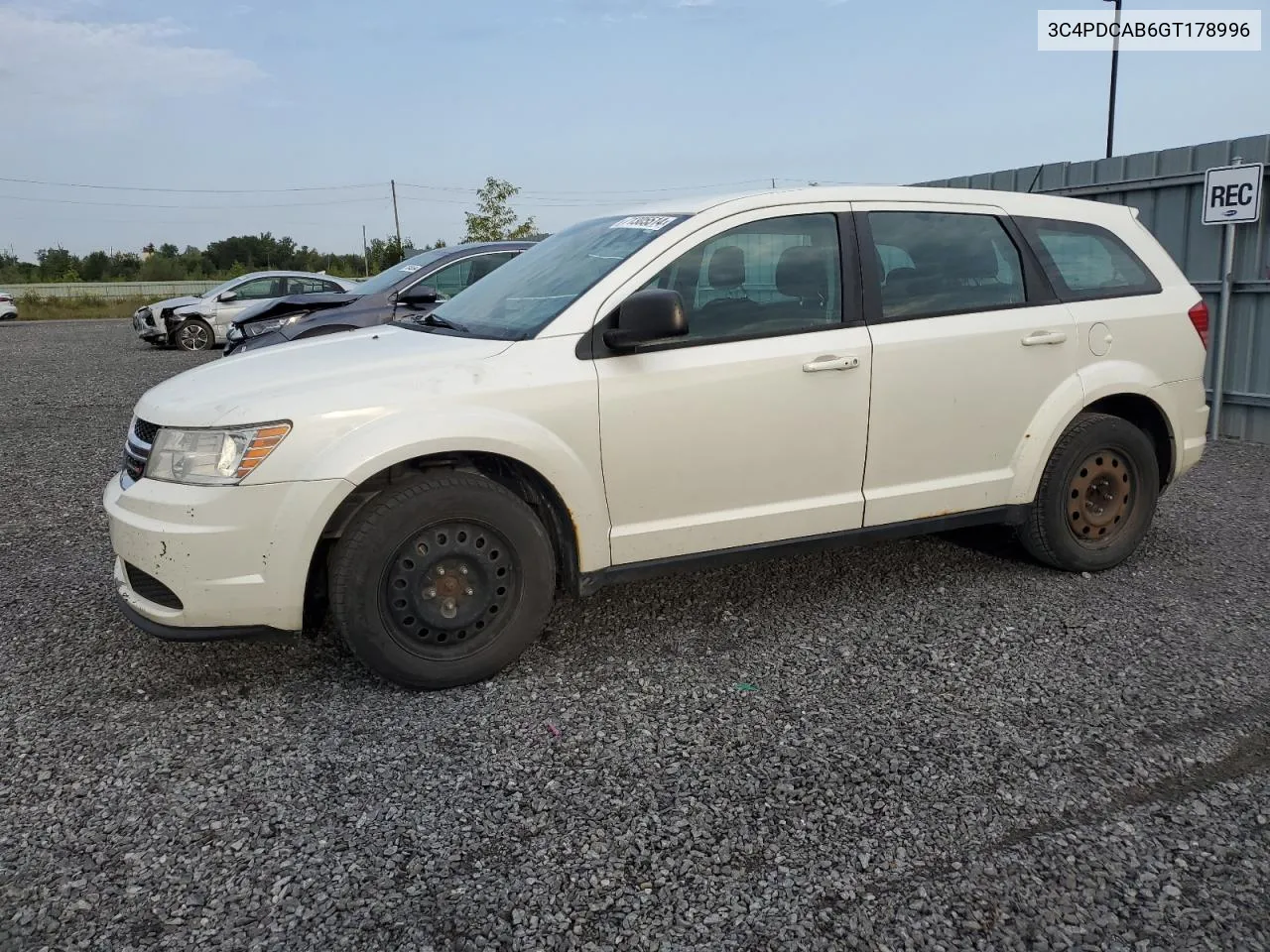 2016 Dodge Journey Se VIN: 3C4PDCAB6GT178996 Lot: 71305514