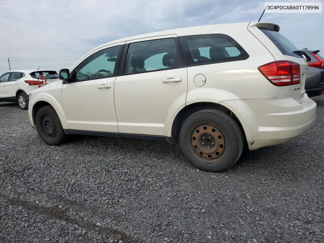 2016 Dodge Journey Se VIN: 3C4PDCAB6GT178996 Lot: 71305514