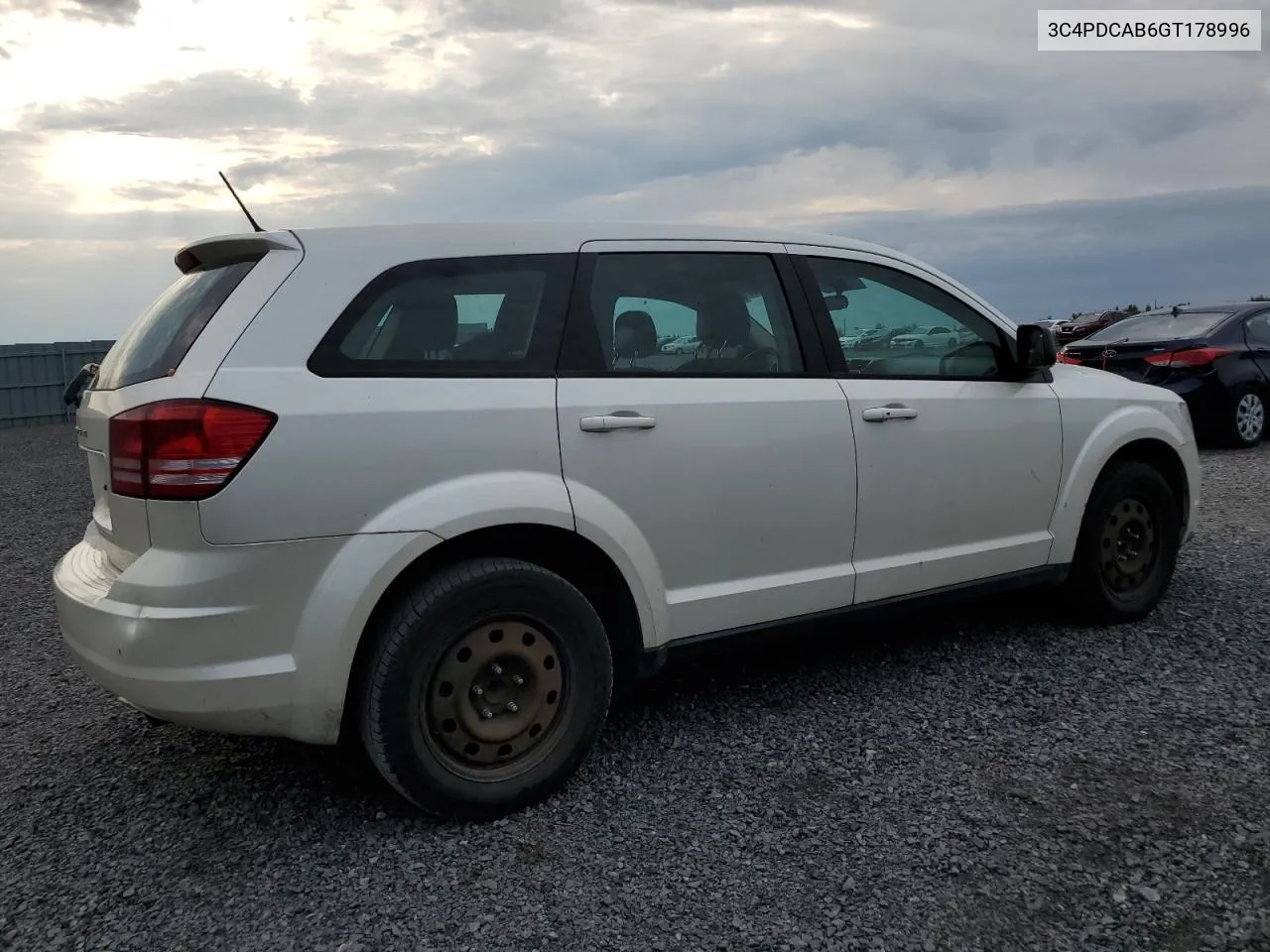 2016 Dodge Journey Se VIN: 3C4PDCAB6GT178996 Lot: 71305514