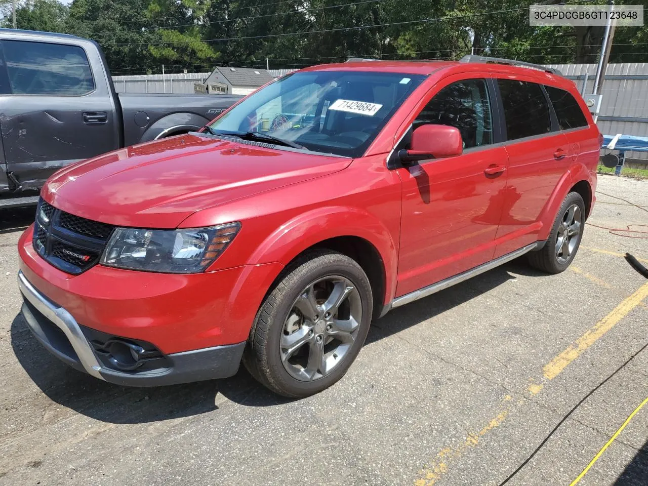 2016 Dodge Journey Crossroad VIN: 3C4PDCGB6GT123648 Lot: 71429684