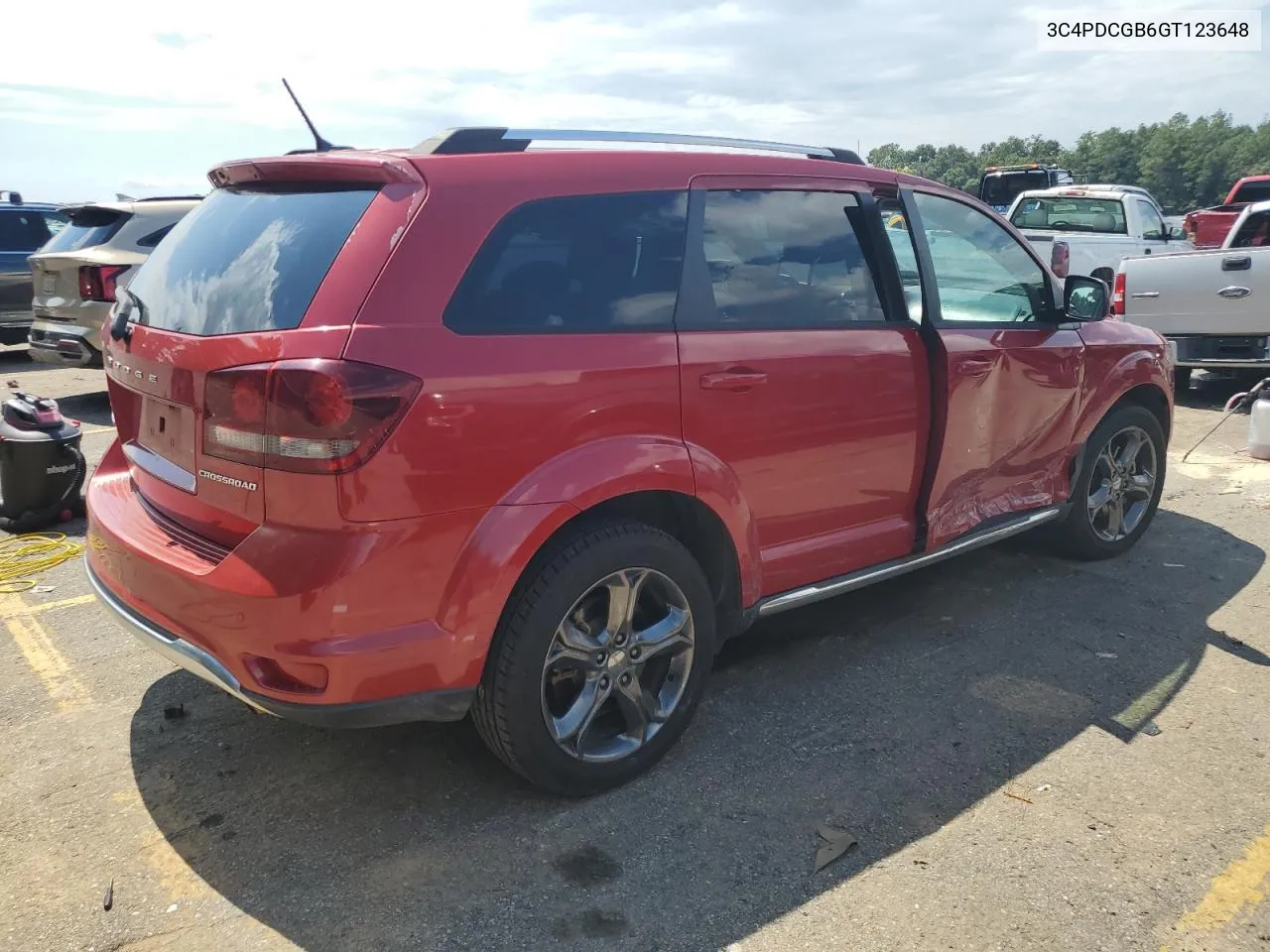 2016 Dodge Journey Crossroad VIN: 3C4PDCGB6GT123648 Lot: 71429684