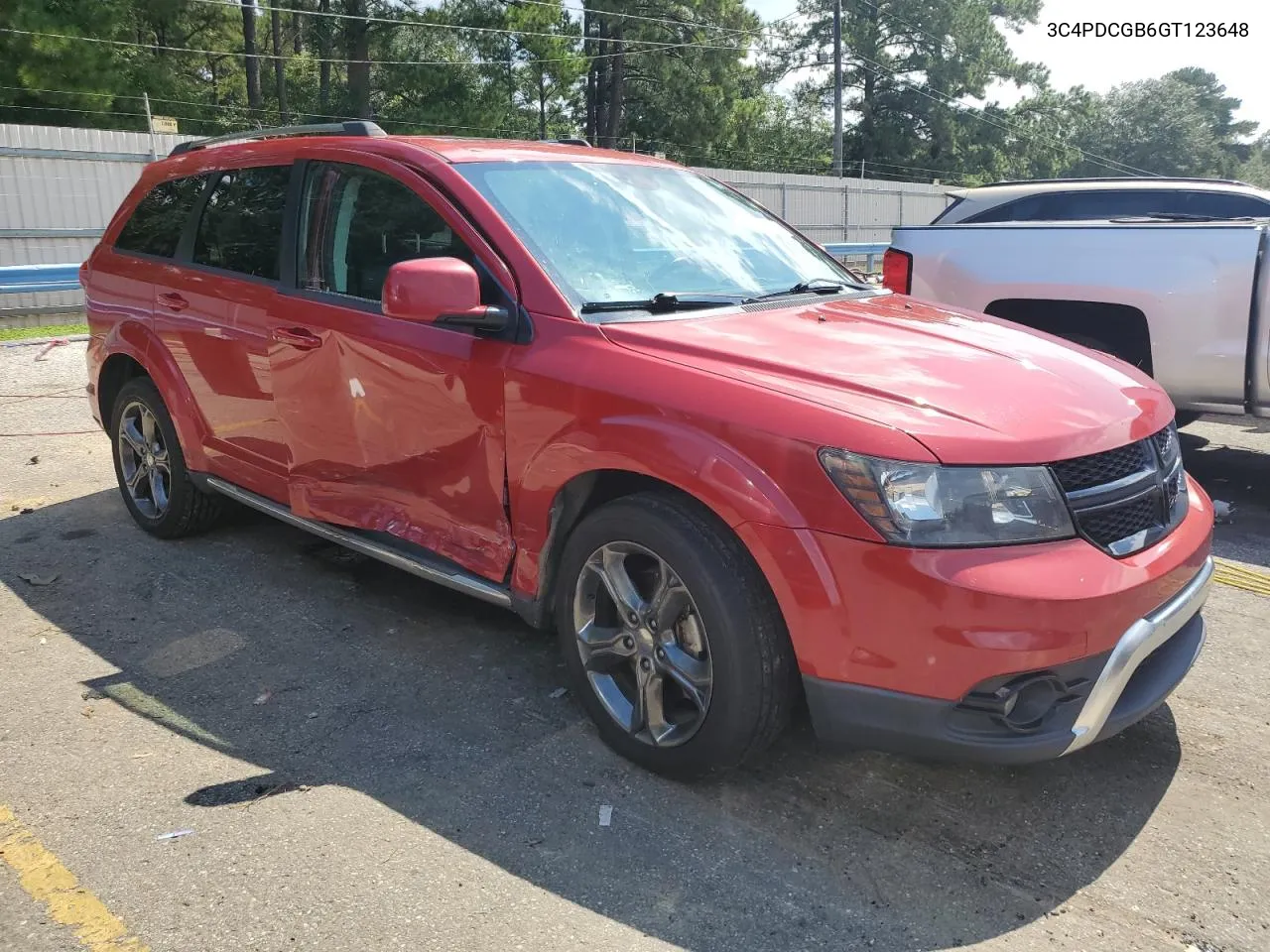 2016 Dodge Journey Crossroad VIN: 3C4PDCGB6GT123648 Lot: 71429684