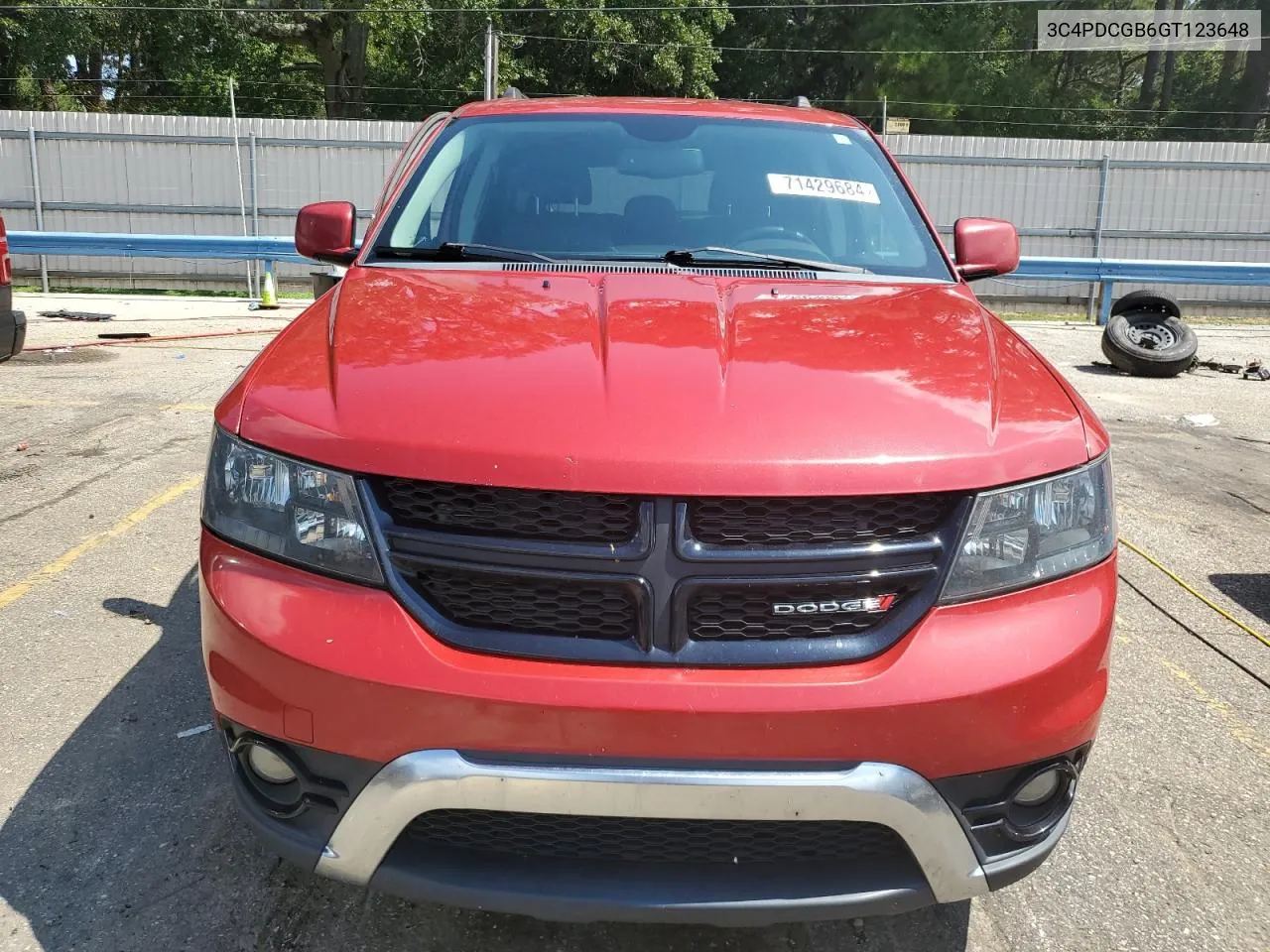 2016 Dodge Journey Crossroad VIN: 3C4PDCGB6GT123648 Lot: 71429684