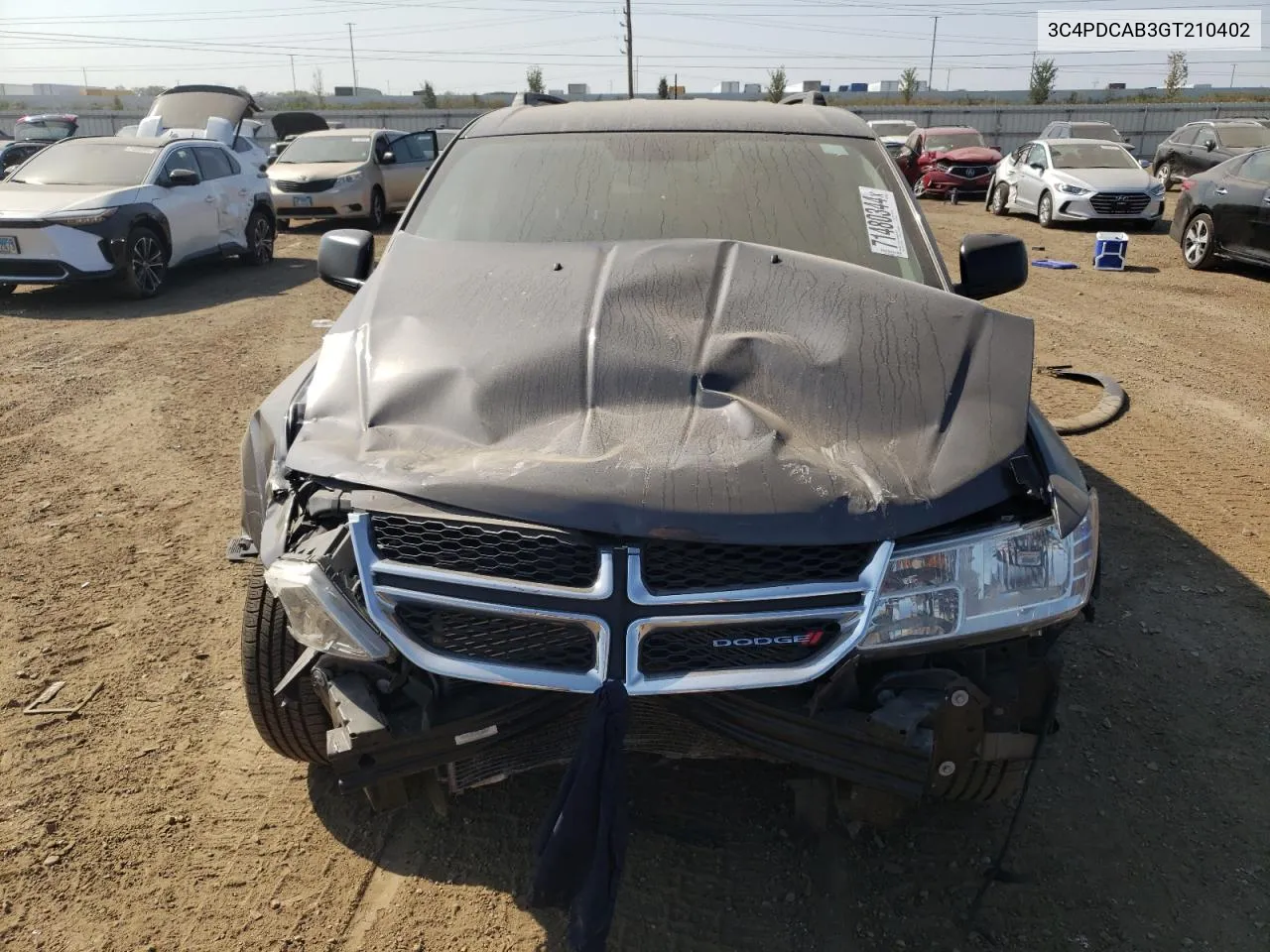 2016 Dodge Journey Se VIN: 3C4PDCAB3GT210402 Lot: 71480344