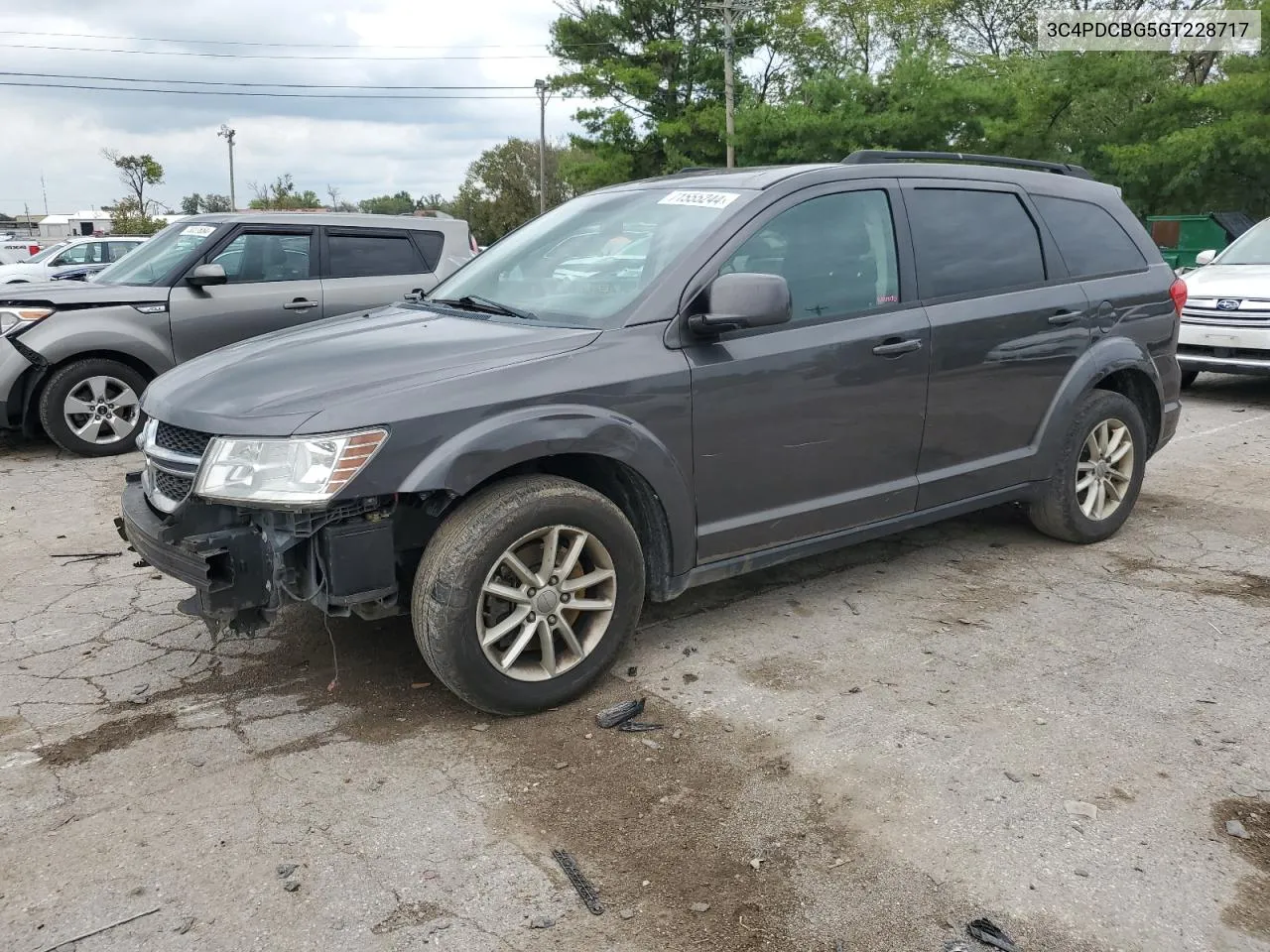 2016 Dodge Journey Sxt VIN: 3C4PDCBG5GT228717 Lot: 71555244