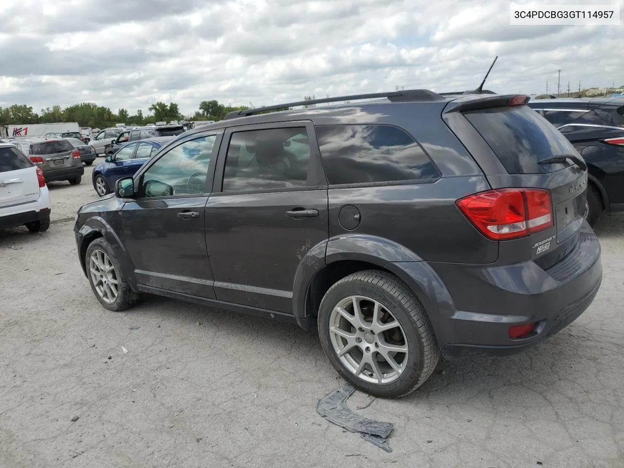 2016 Dodge Journey Sxt VIN: 3C4PDCBG3GT114957 Lot: 71635134